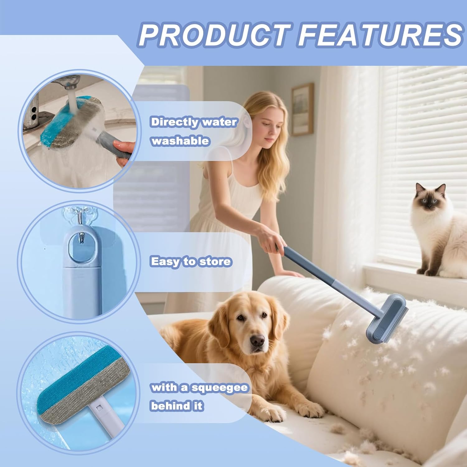Petify™ 4-in-1 Pet Hair Removal Brush