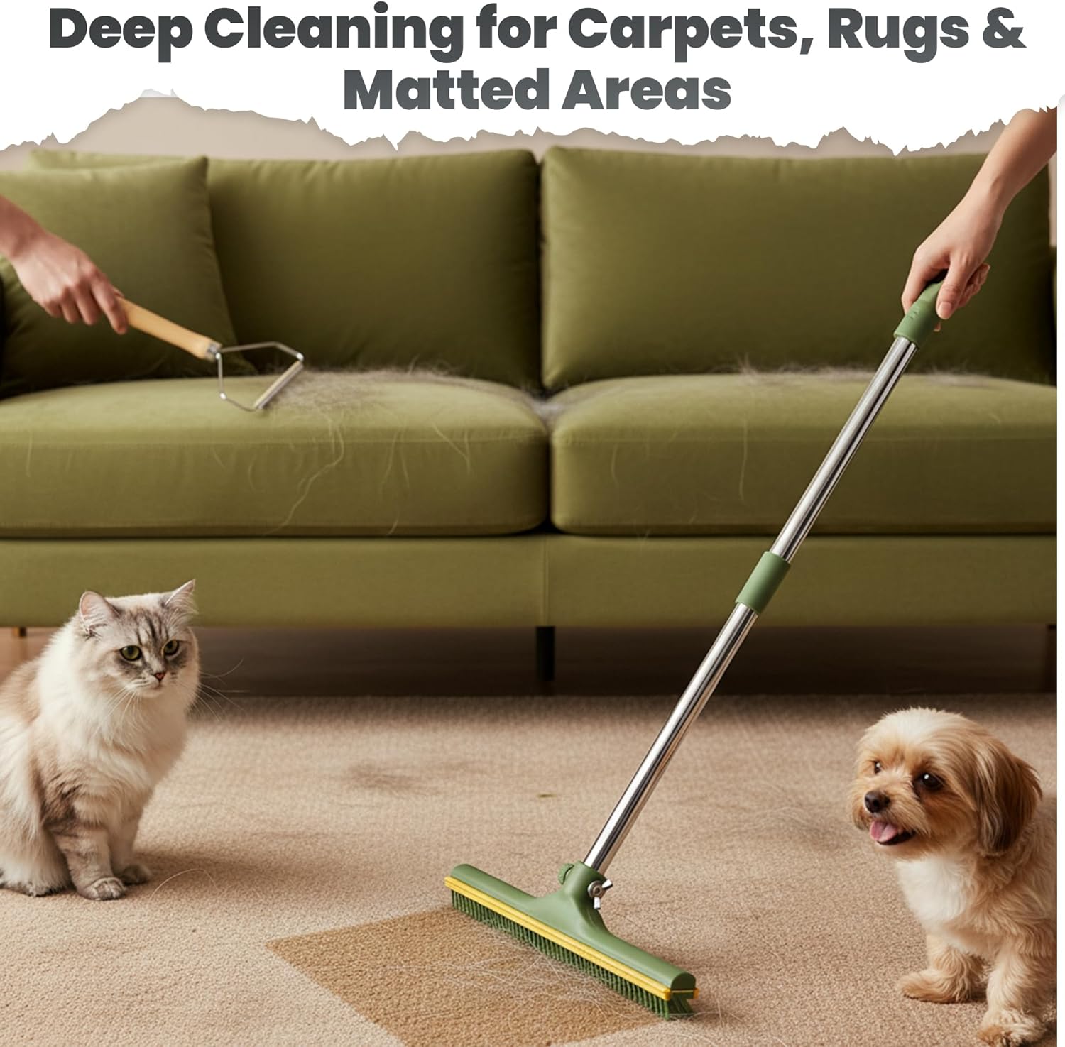 Petify™ 5 - in - 1 Carpet Rake - Petify