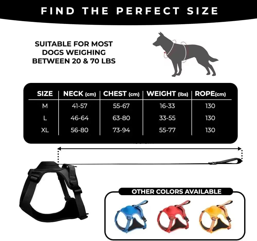 Petify™ Kinetic Plus | Heavy - Duty Integrated Harness - Petify